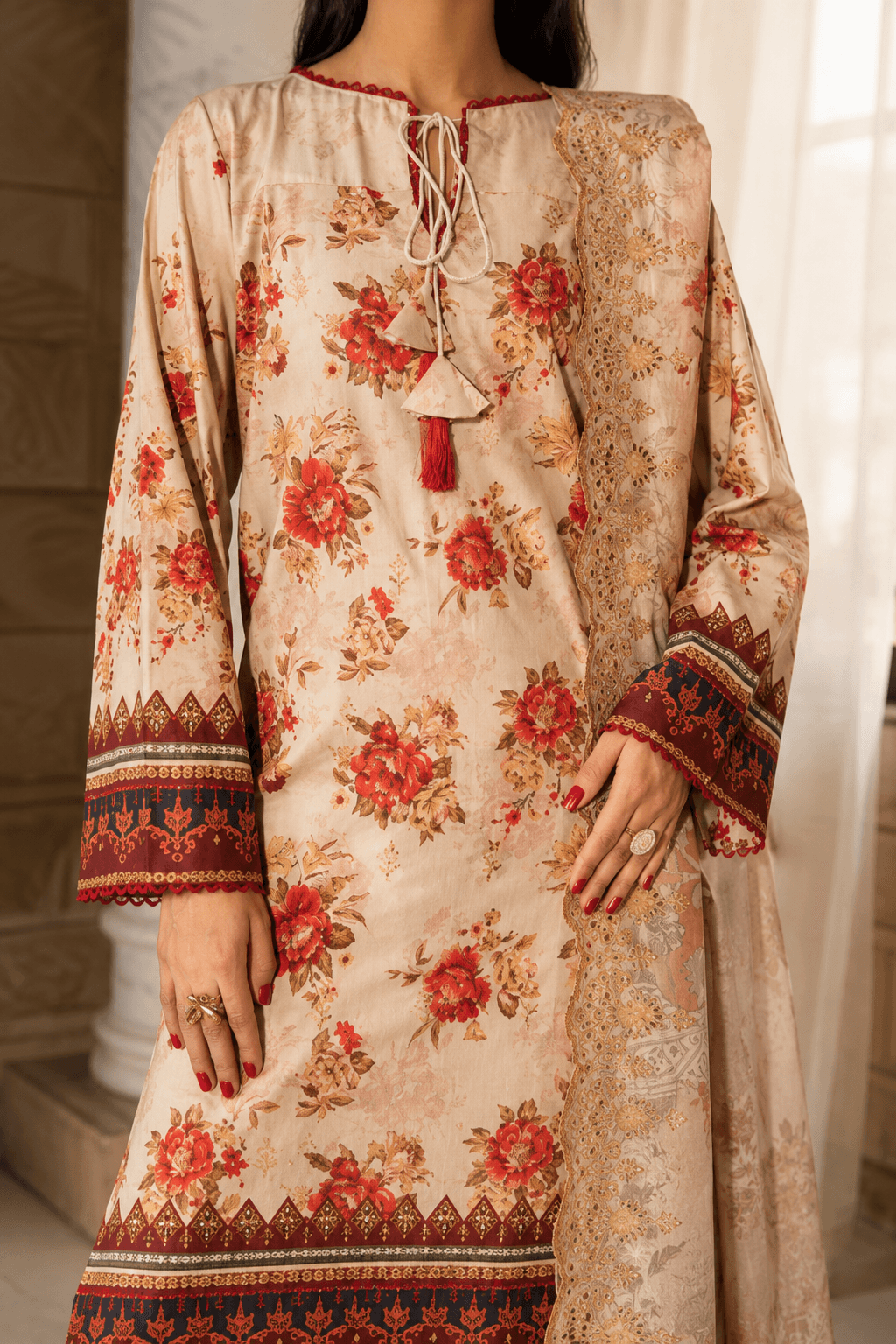 Firdous Chikankari Embroidered Vol-2 | Digital Printed 3 Piece Lawn Suit