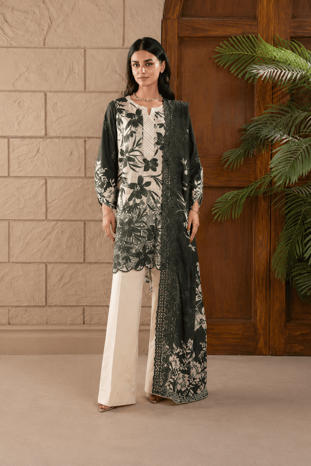 3 Piece Stitched Printed Lawn Suit