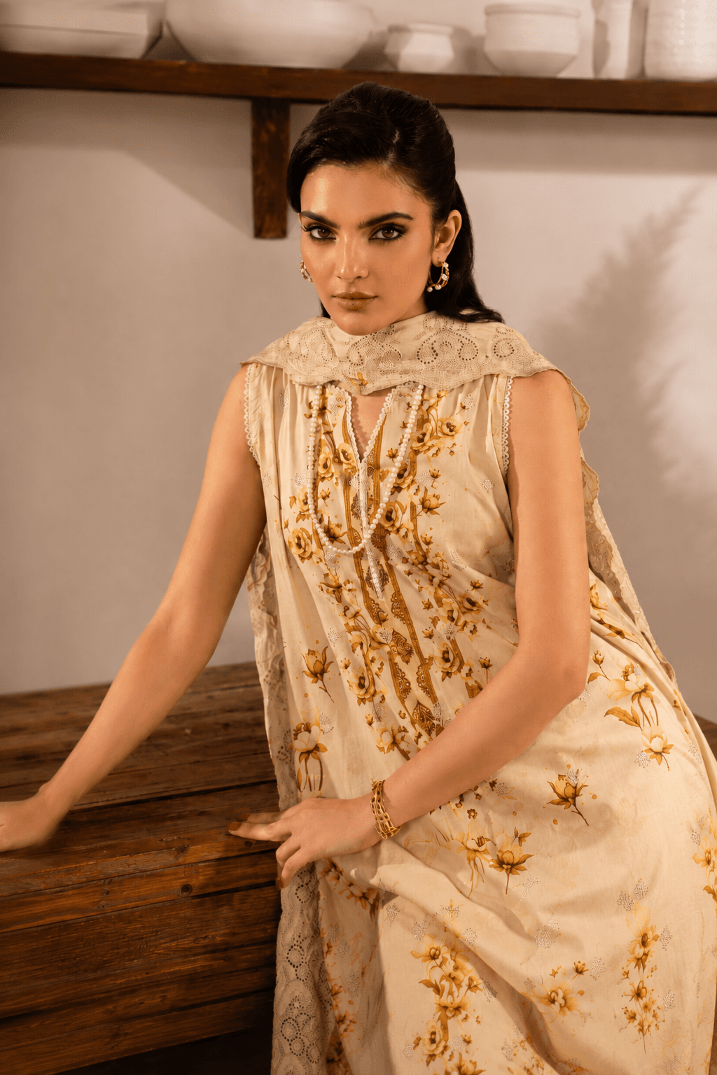 3 Piece Stitched Embroidered Lawn Suit