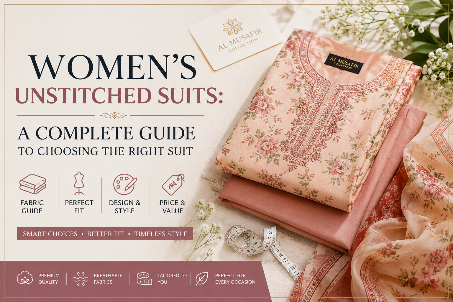 Women's Unstitched Suits: A Complete Guide to Choosing the Right Suit